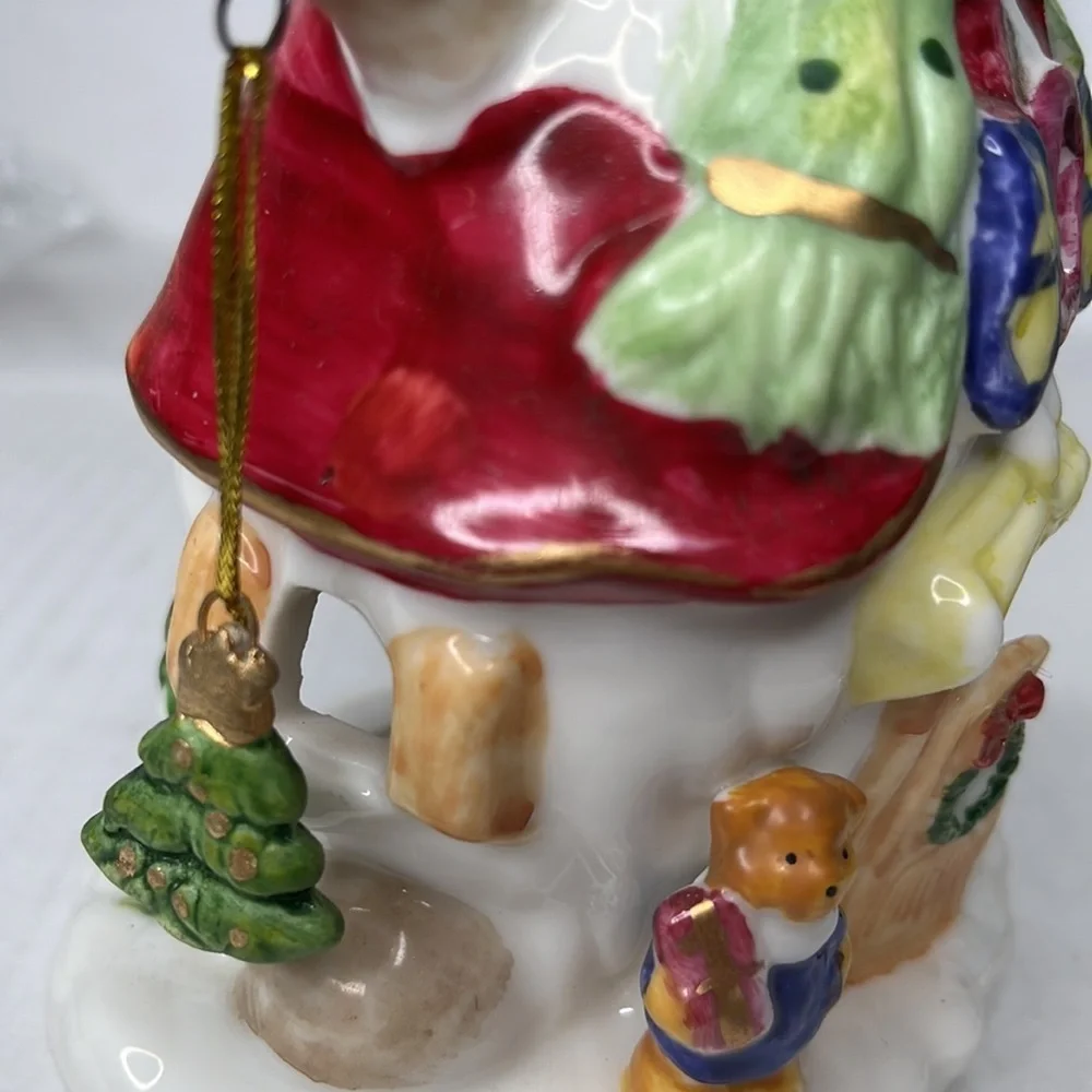 Vintage Ceramic Tealight Candle Snowman Holder 2002 Christmas Designspirations‎